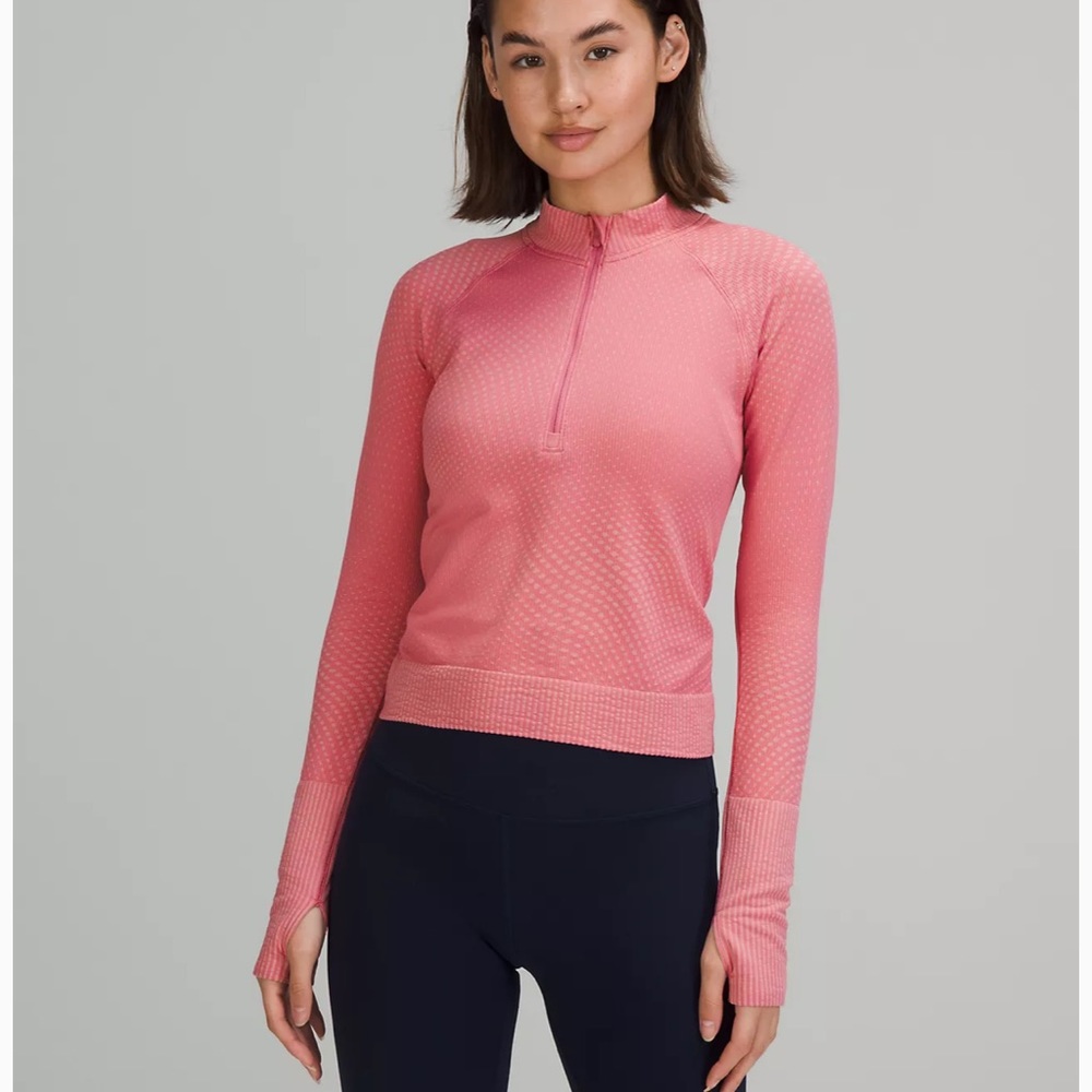 COPY - Lululemon rest less cropped half-zip